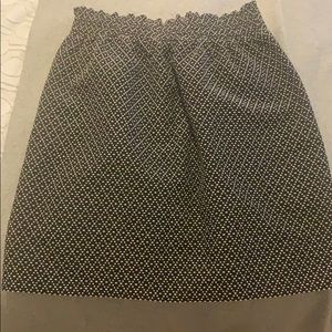 Jcrew black and white skirt